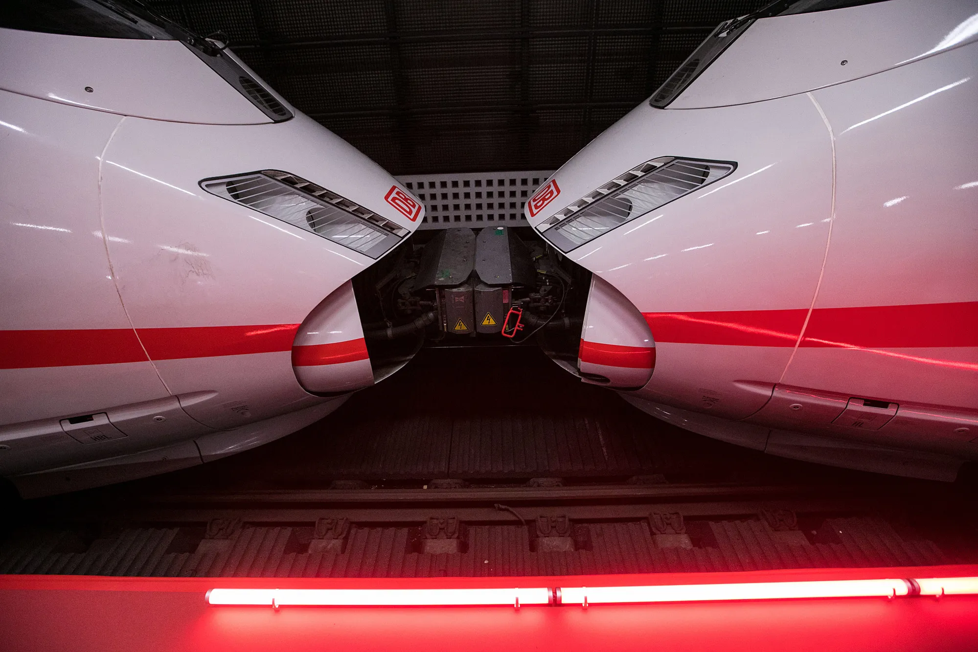 A Deutsche Bahn AG InterCity Express&nbsp;train, manufactured by Siemens.