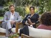 Prince Harry and Meghan Markle during an interview with Oprah Winfrey.