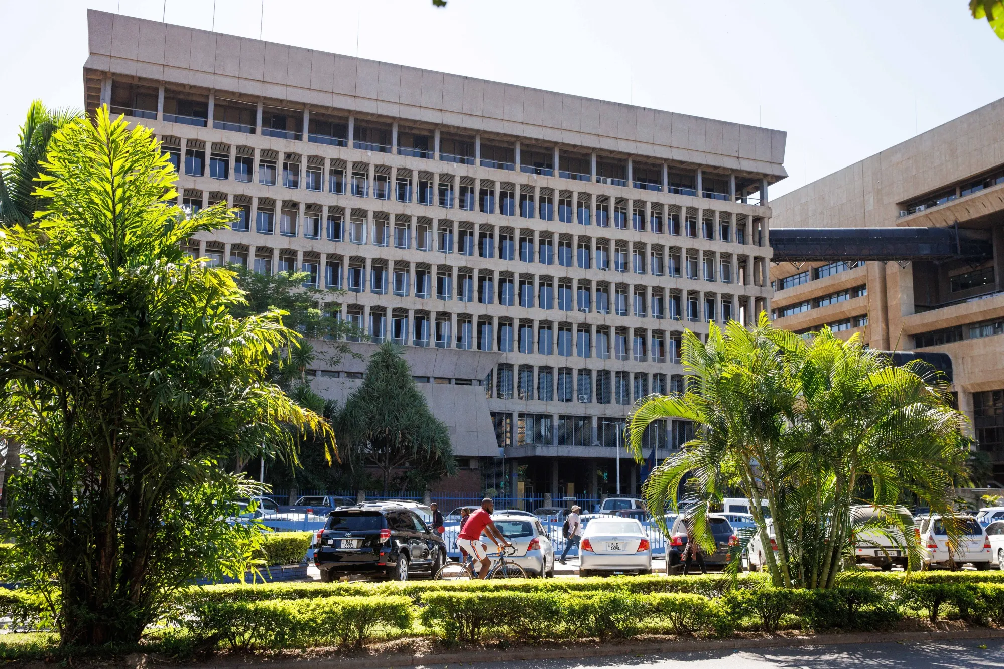 The headquarters of Bank of the Zambia in Lusaka.