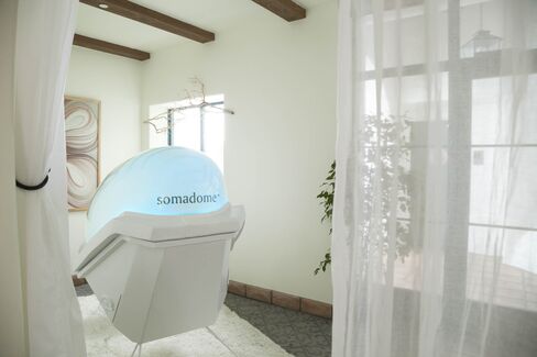 The Somadome personal meditation pod at Ojai Valley Inn.