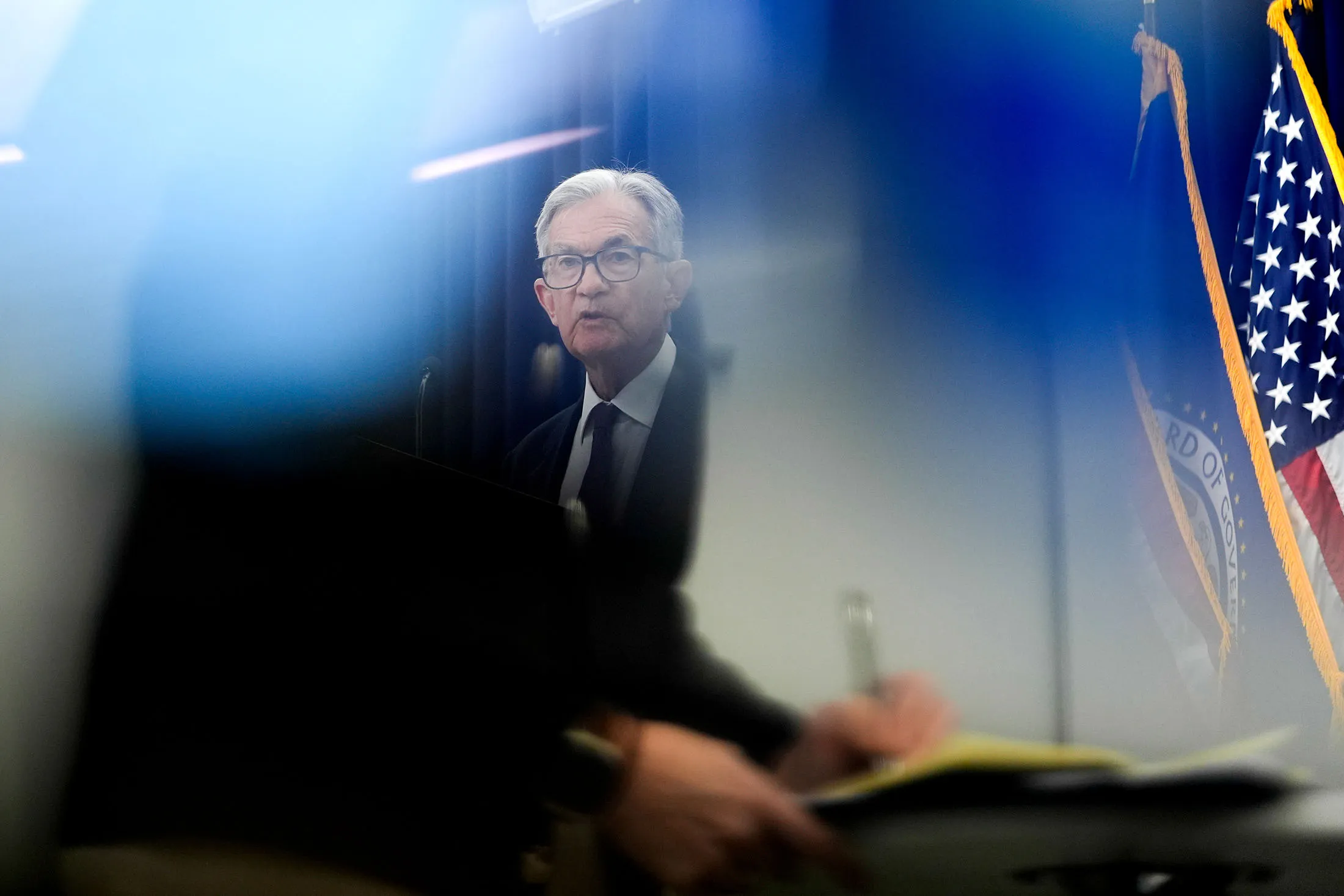 Fed Chair Jerome Powell at his news conference on Wednesday.