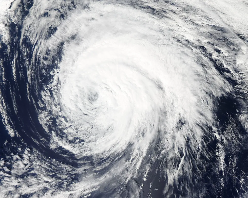 Tropical Storm Kilo in a satellite image on Sept. 10, 2015. Source: NASA.
