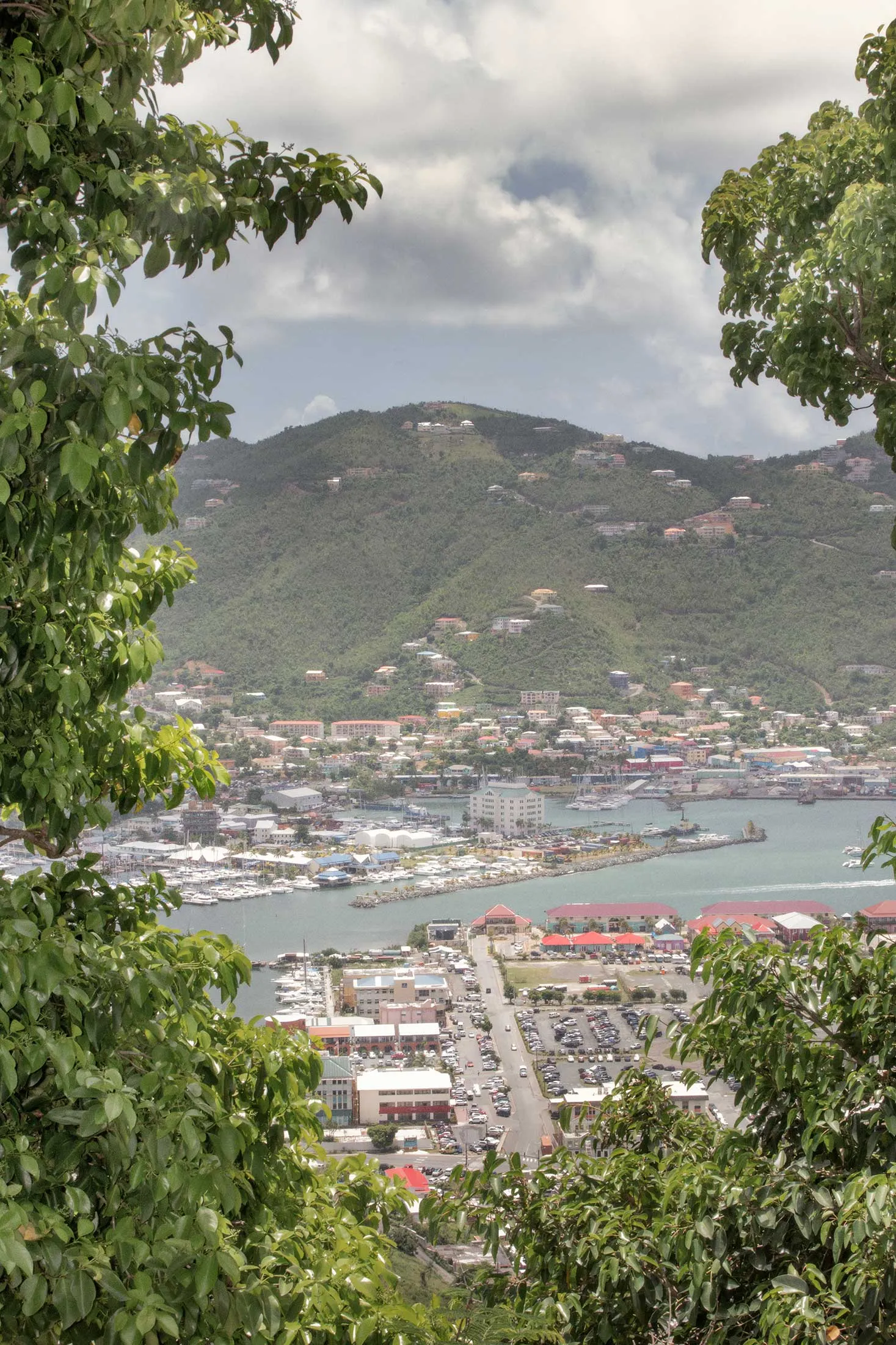 A view of Road Town, in the British Virgin Islands, on&nbsp;June 27, 2019.