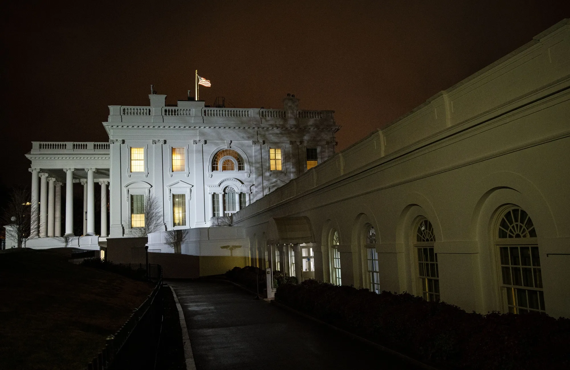President Trump Departs White House Ahead Of Inauguration Ceremonies