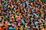Crowded.