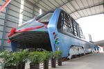 The straddling bus rolled into Hebei, China with much fanfare; now it's stuck there collecting dust.