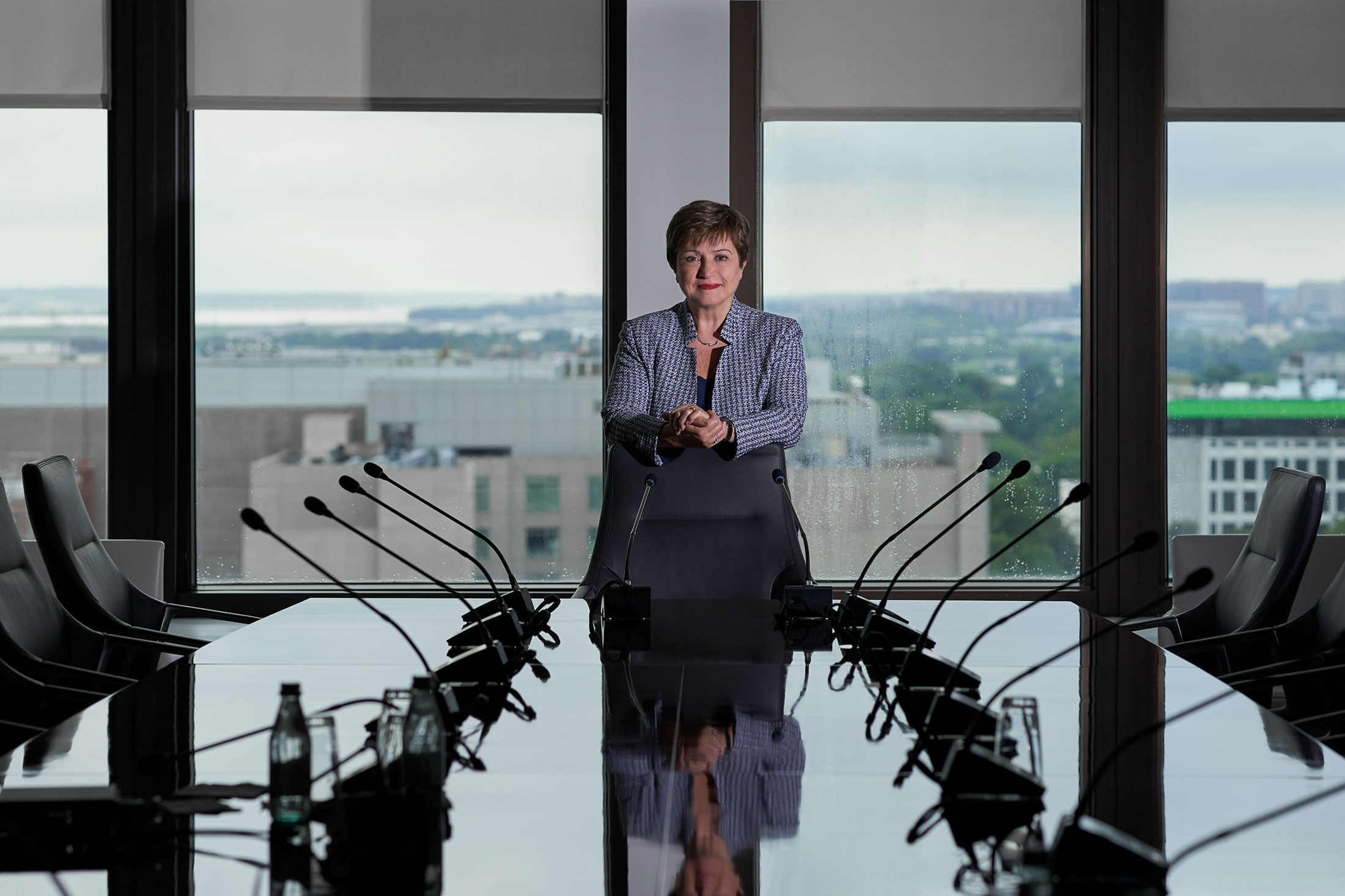 IMF Managing Director Kristalina Georgieva shown in her office 2020.