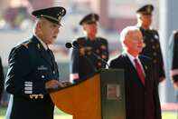 U.S. Defense Secretary Chuck Hagel Visits Mexico City