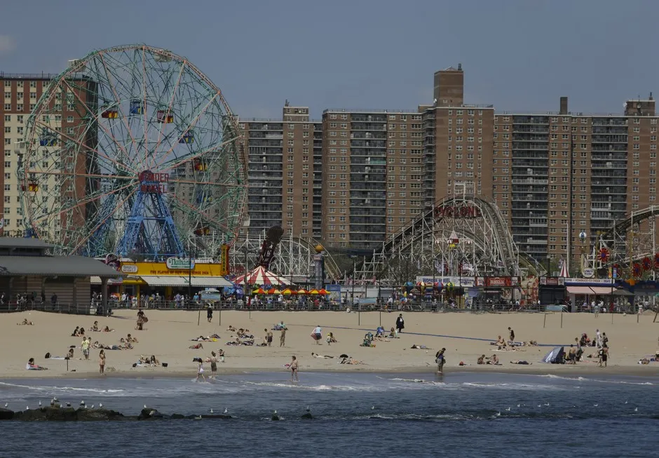The Coney Island boardwalk.