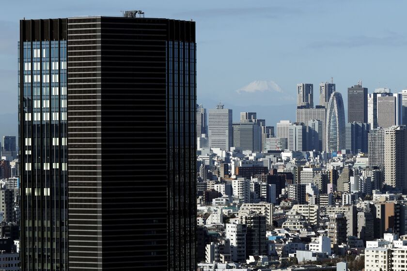 Tokyo Skyline Ahead of Japan GDP Figures
