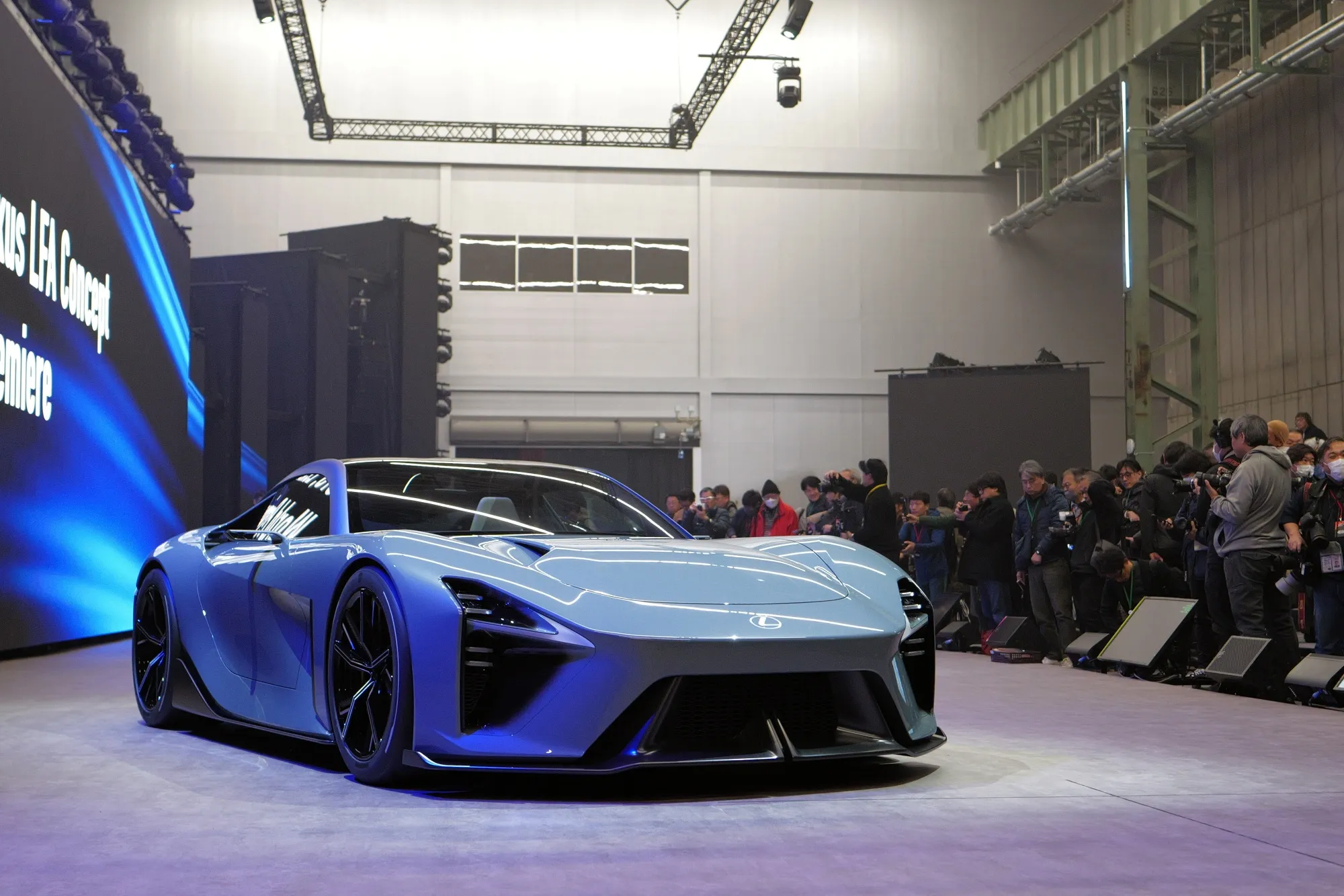 The Toyota Lexus LFA concept vehicle on Dec. 5.