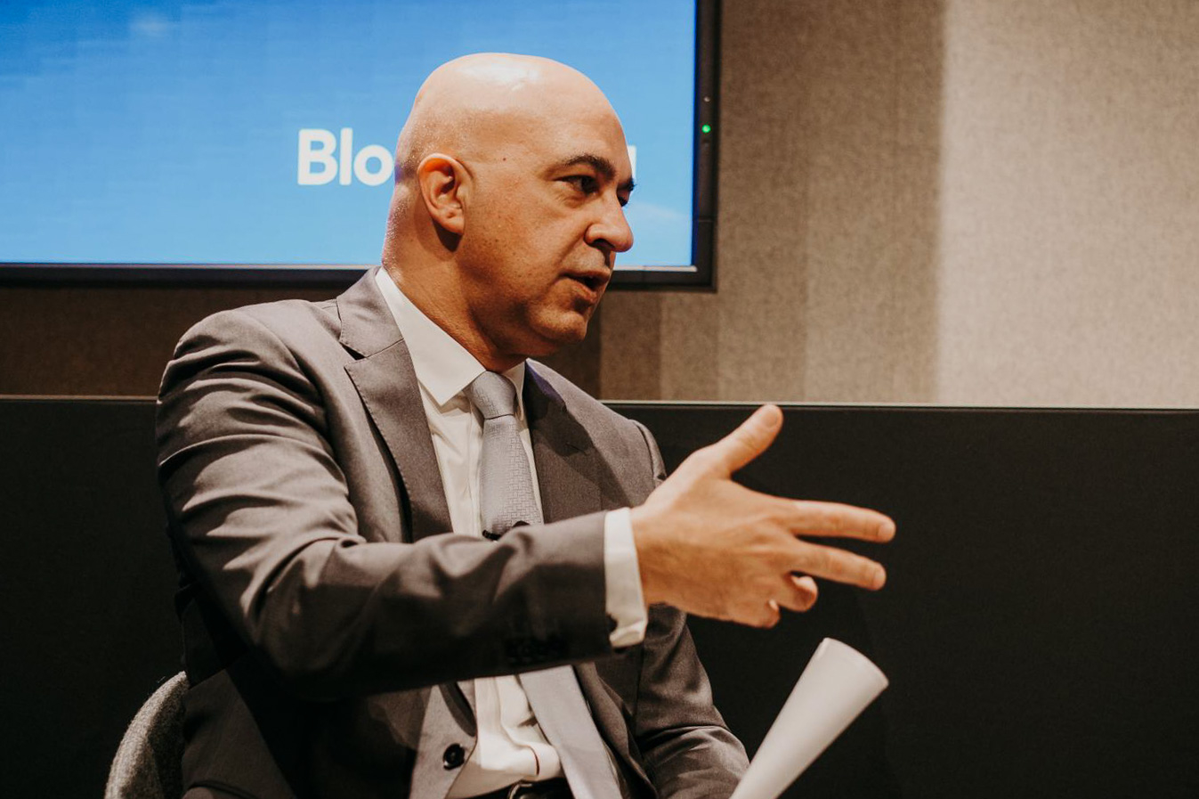 George Theocharides in Brussels, on Feb. 9. Photographer: Sarah Bastin/Bloomberg