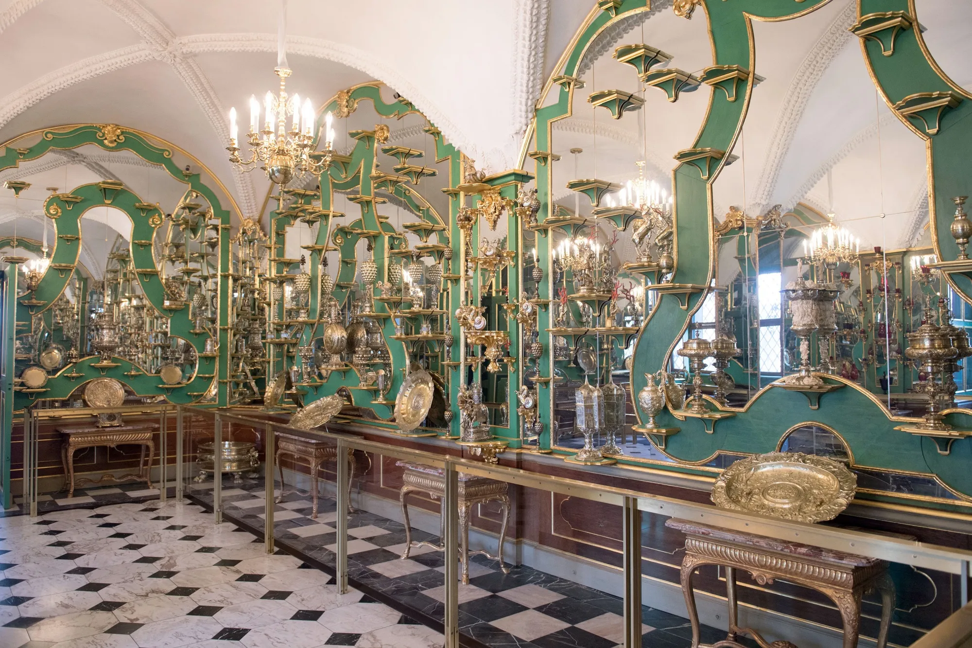 One of the rooms in the Green Vault in Dresden.