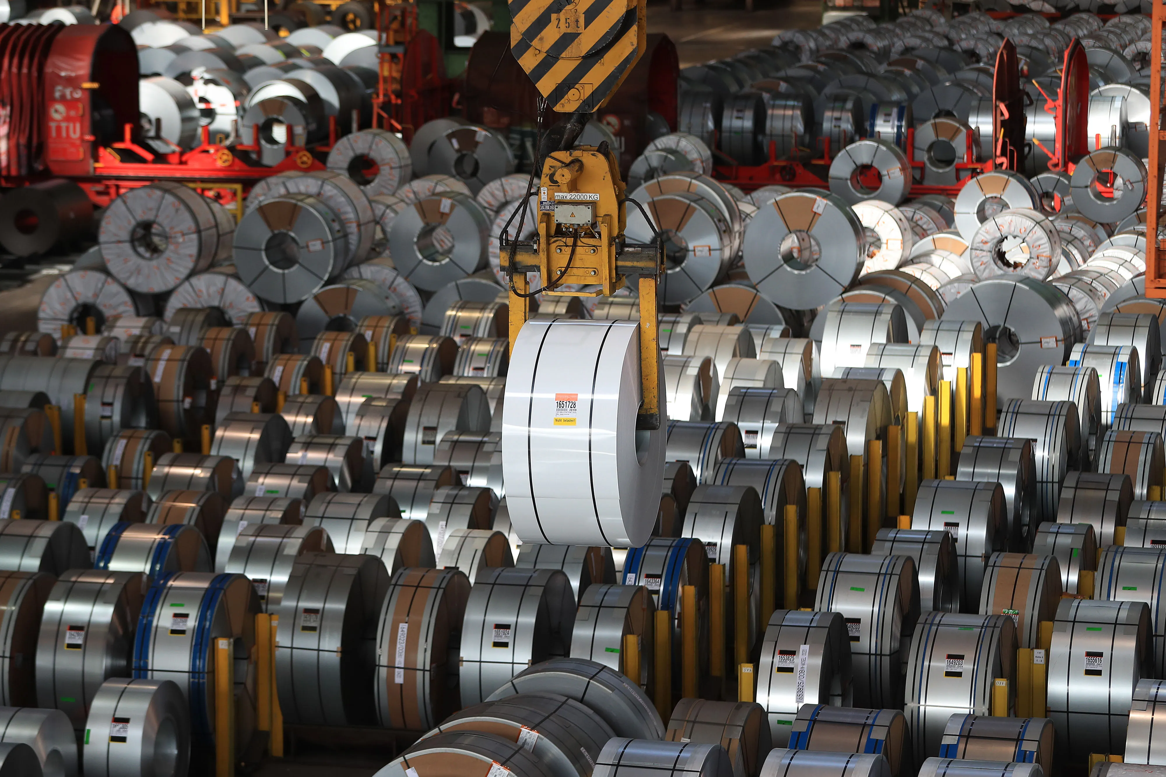 Steel Production Inside A Salzgitter AG Metals Plant