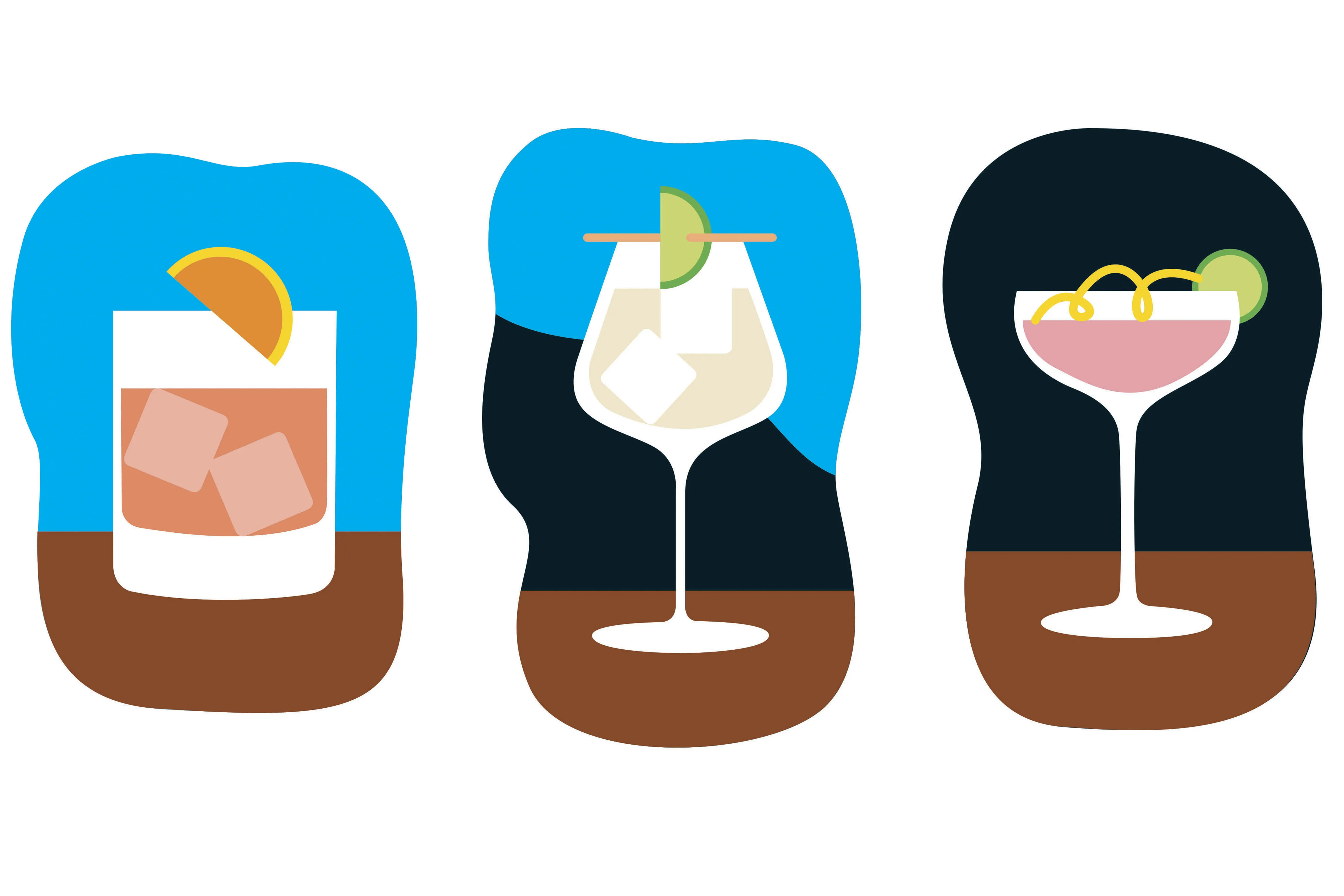 Riffs on the spritz, gin and tonic, and Negroni.