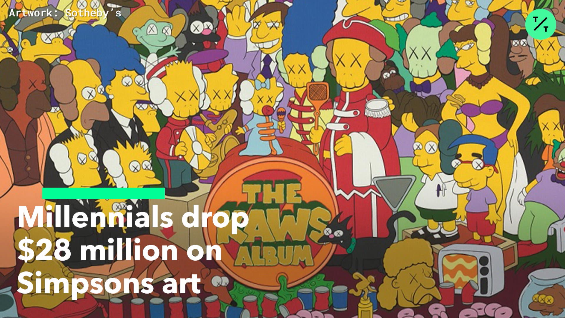 Millennials in Hoodies Spend $28 Million on Simpsons-Themed Art