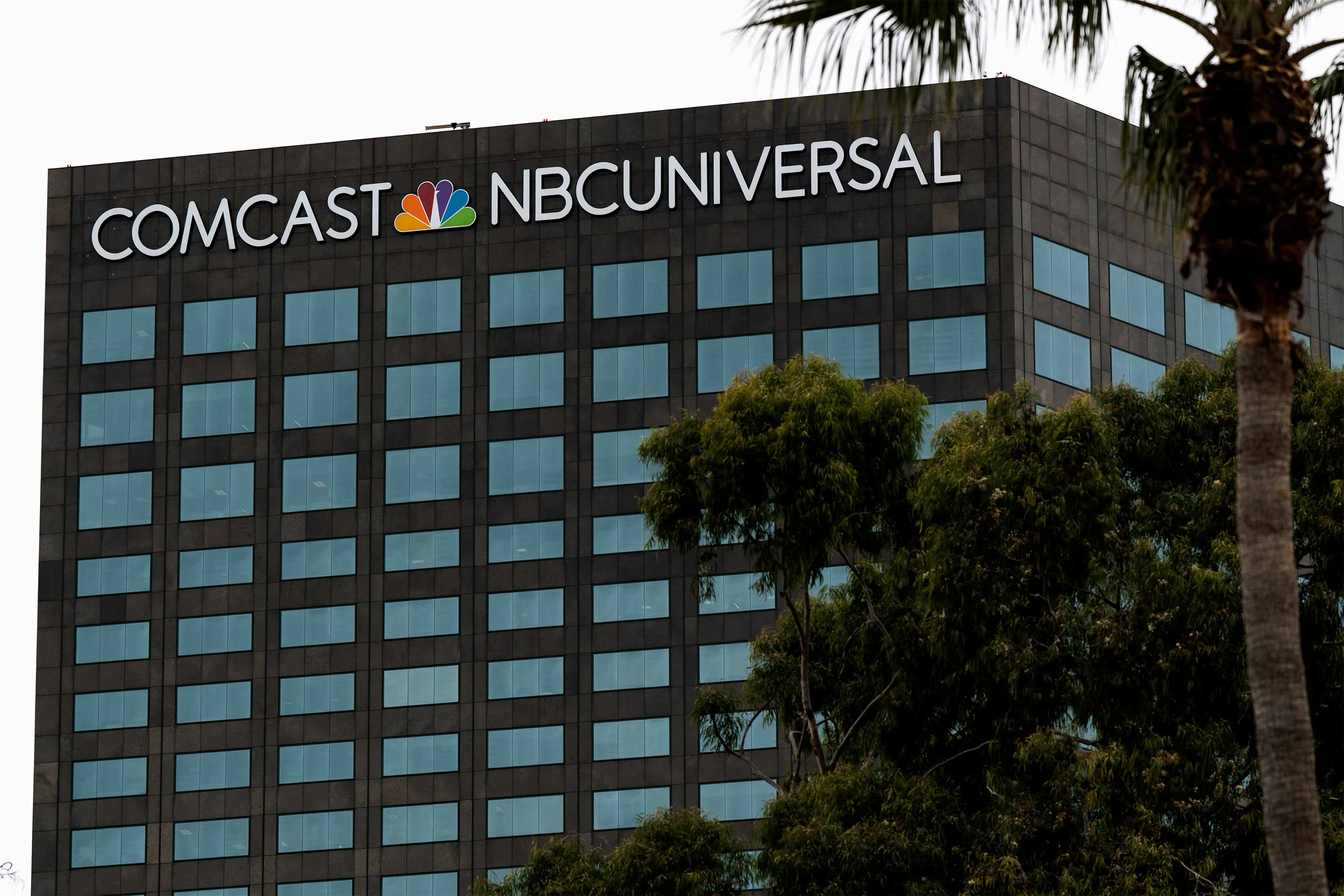 A Comcast NBCUniversal building in Universal City, California.