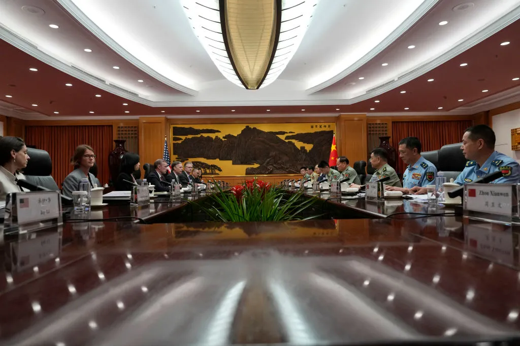 Jake Sullivan attends a meeting in Beijing.&nbsp;