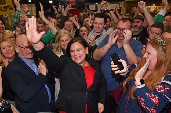 Sinn Fein Surge Leaves Irish Frontrunner With a Big Dilemma
