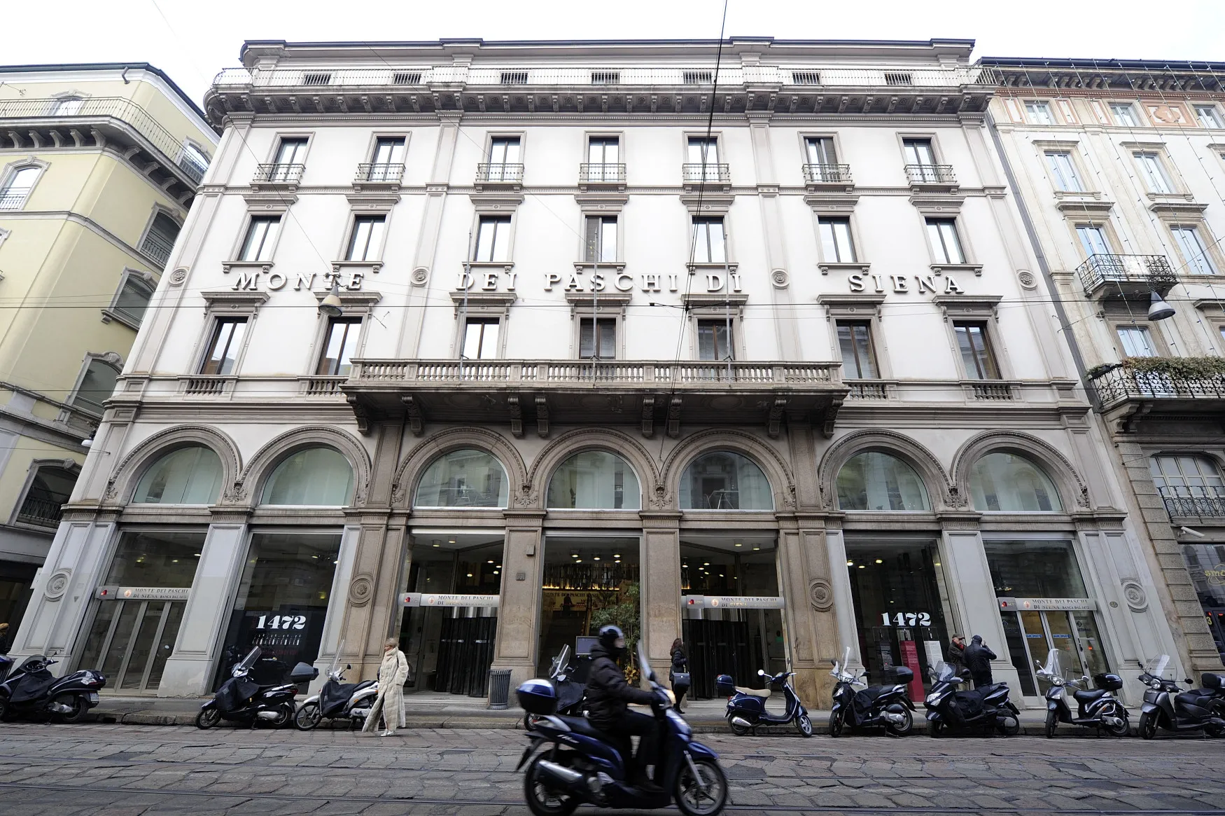 Banca Monte dei Paschi di Siena&nbsp;branch in Milan.