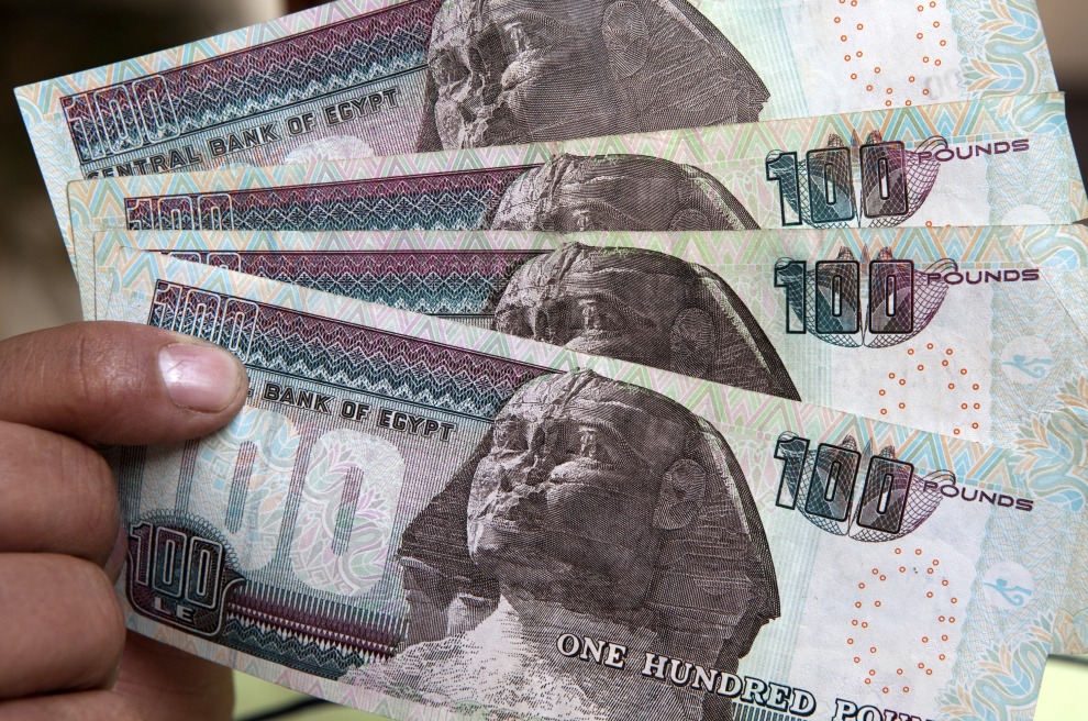 Egyptian one hundred pound notes&nbsp;

&nbsp;