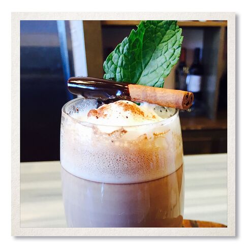 Caribbean Crème de Hot Chocolate at DW Bistro.