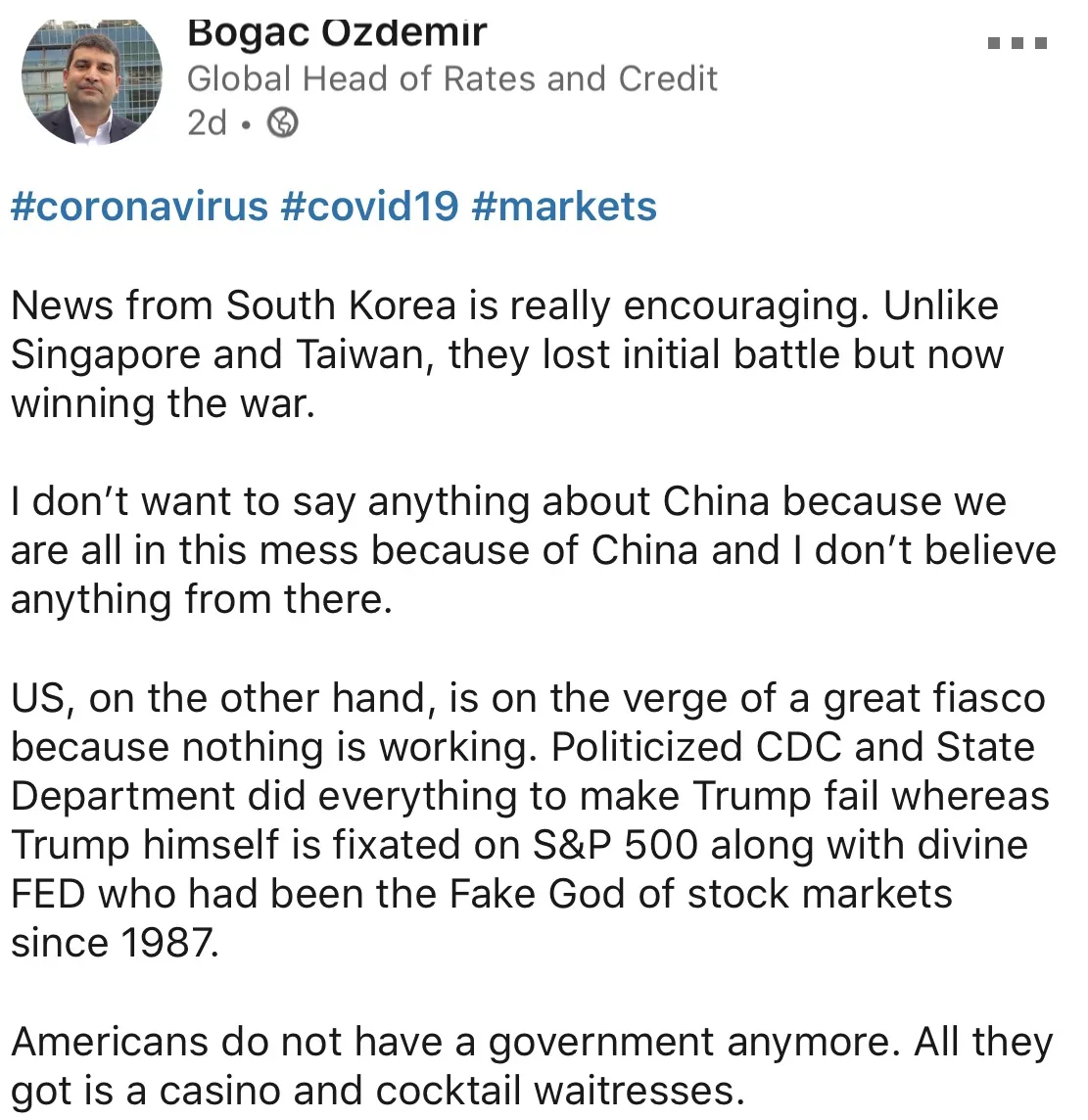 ANZ Trader Stirs Controversy After Online Criticism of China