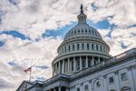 The US Capitol in Washington, DC, US, on Monday, Nov. 10, 2025. The US Senate took a major step toward re-opening the government after a group of moderate Democrats broke with their party leaders and voted to support a deal to end the record-breaking shutdown.