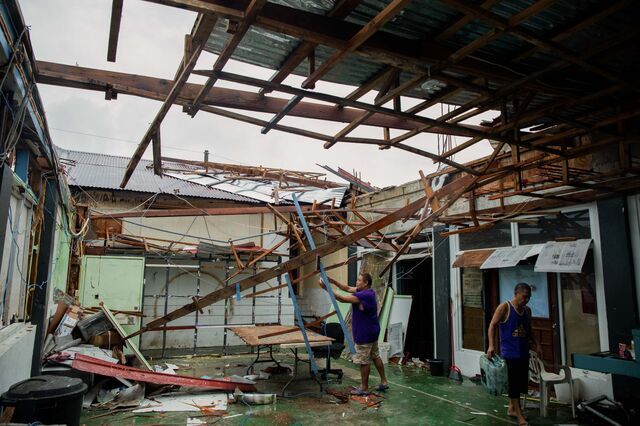 A tropical storm with high winds and flooding hit Palau on Oct. 30. Residents say the incidence of such weather events has soared in recent years. 