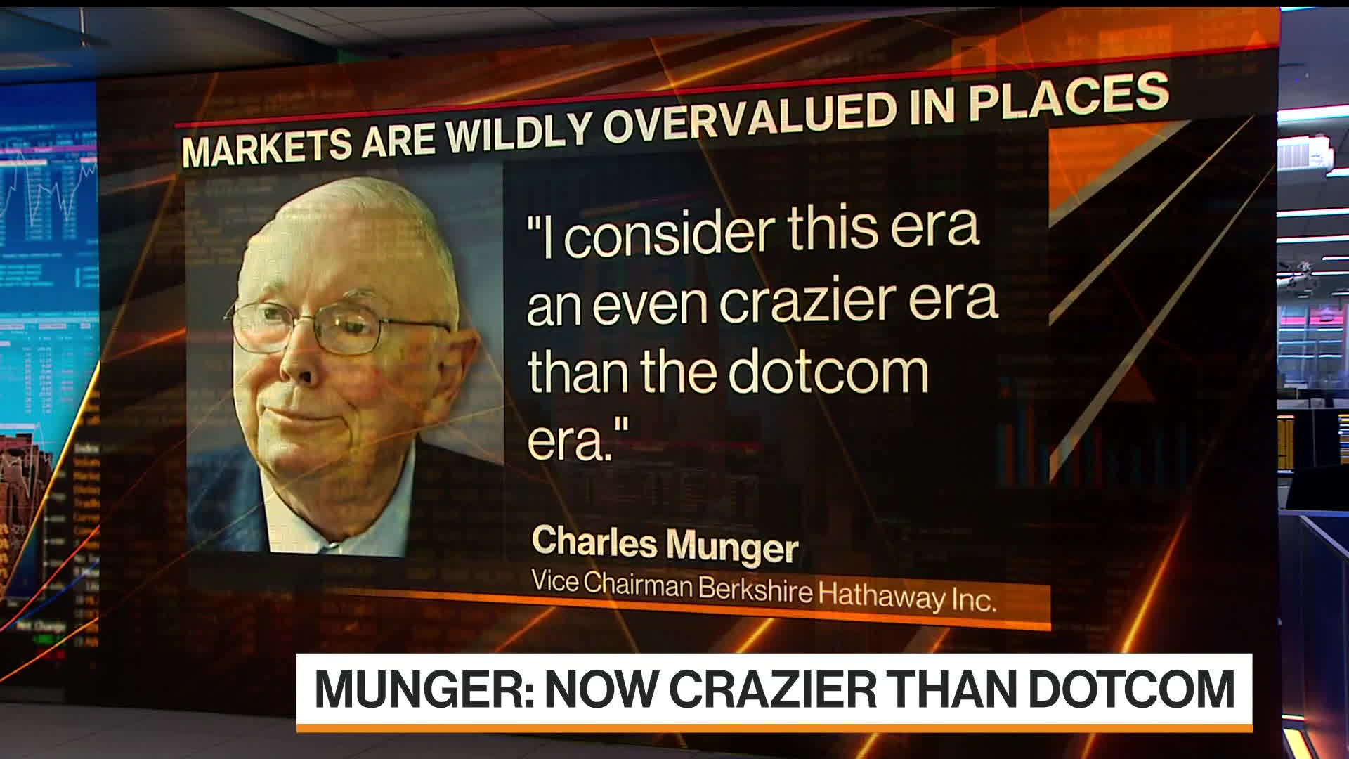 Watch Munger Says This Era Is 'Even Crazier' Than Dotcom Bust - Bloomberg