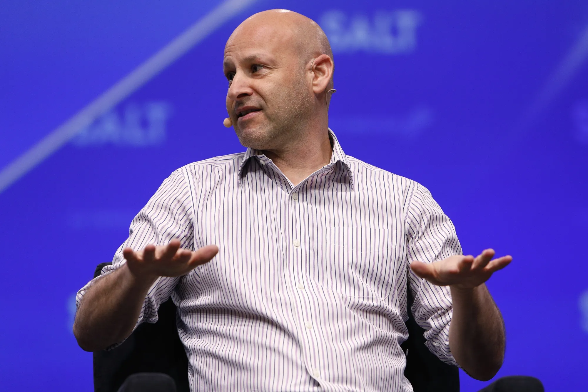 Joseph Lubin speaks during the SALT conference&nbsp;on May 8.&nbsp;