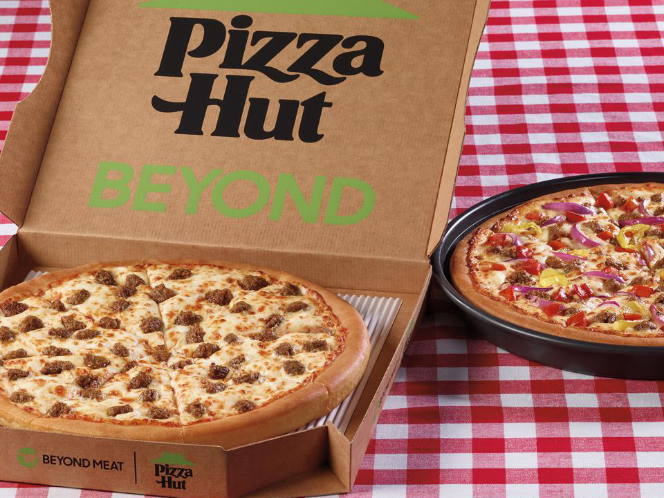 Pizza Hut’s&nbsp;Beyond Italian Sausage Pizza and Great Beyond Pizza.
