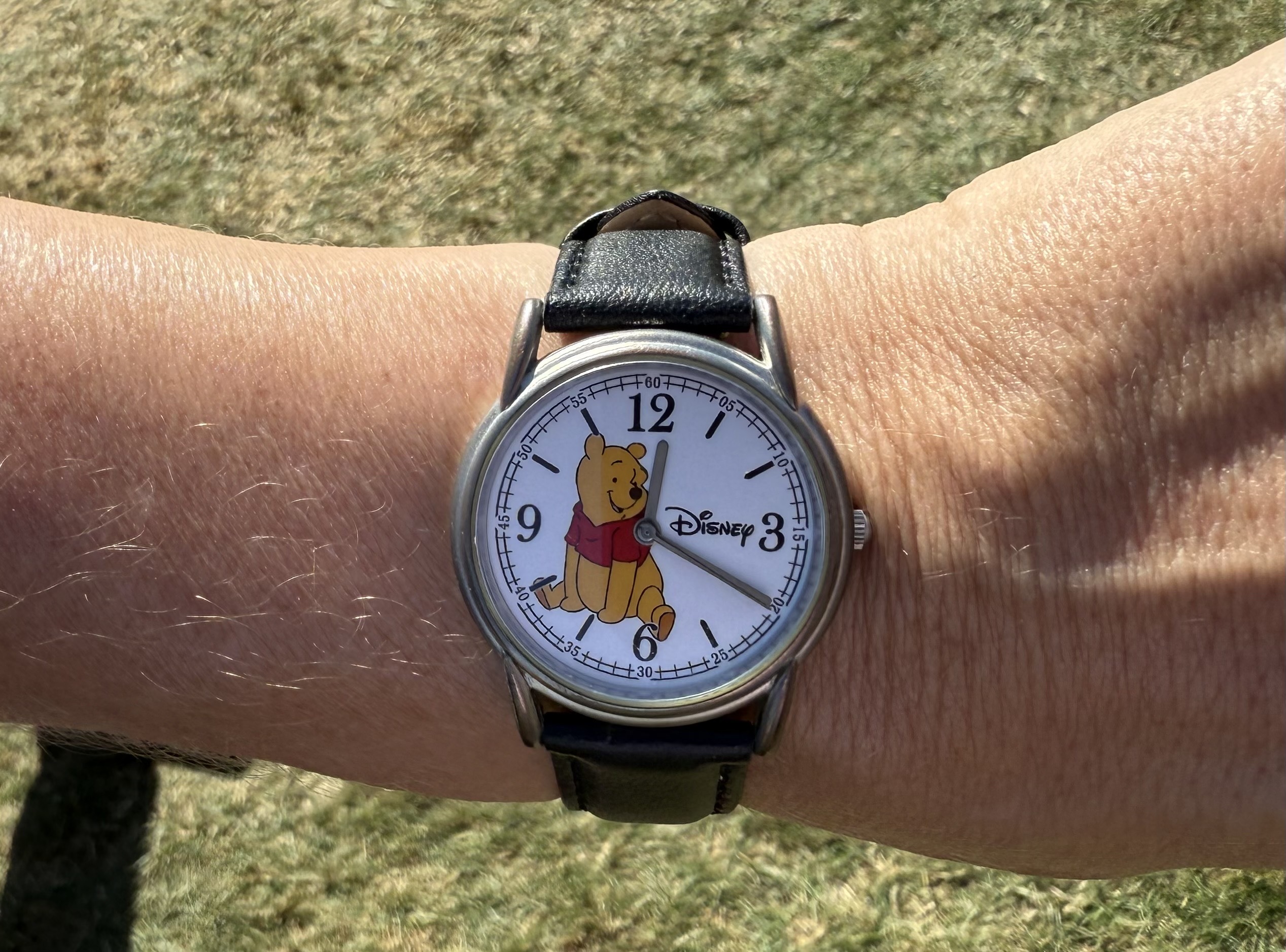 Jill was thrilled that I asked for a pic of her delightful WInnie the Pooh watch. (It is not the only one she owns.) Photographer: Chris Rovzar&#x2F;Bloomberg