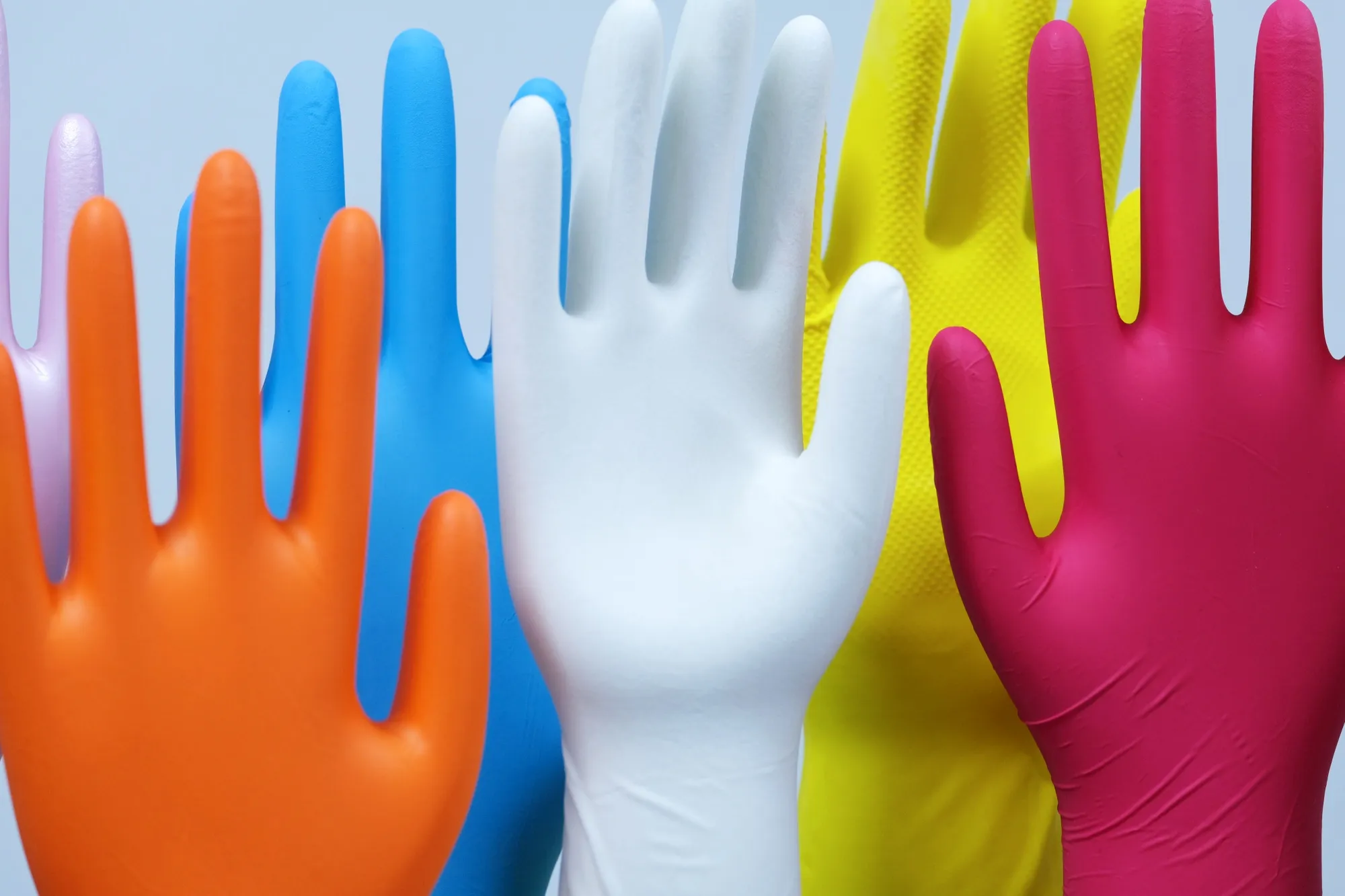 Latex gloves at the Top Glove headquarters in Setia Alam, Malaysia.