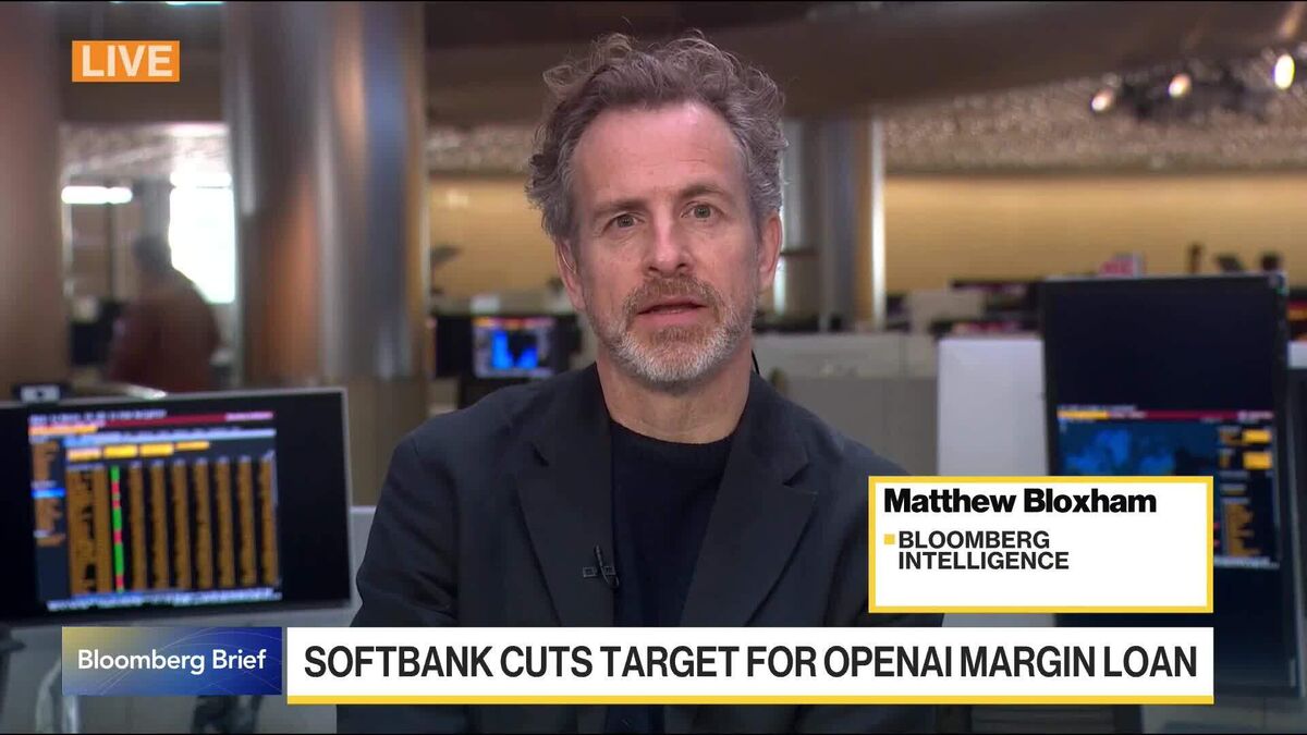 SoftBank Cuts Target for OpenAI Margin Loan by 40%