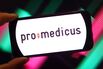 In this photo illustration, the Pro Medicus company logo is