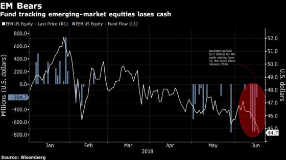 ETFs Say Pain Is Not Over for Emerging Markets as Investors Bail