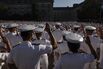 Plebes Processed Into U.S. Naval Academy On Induction Day