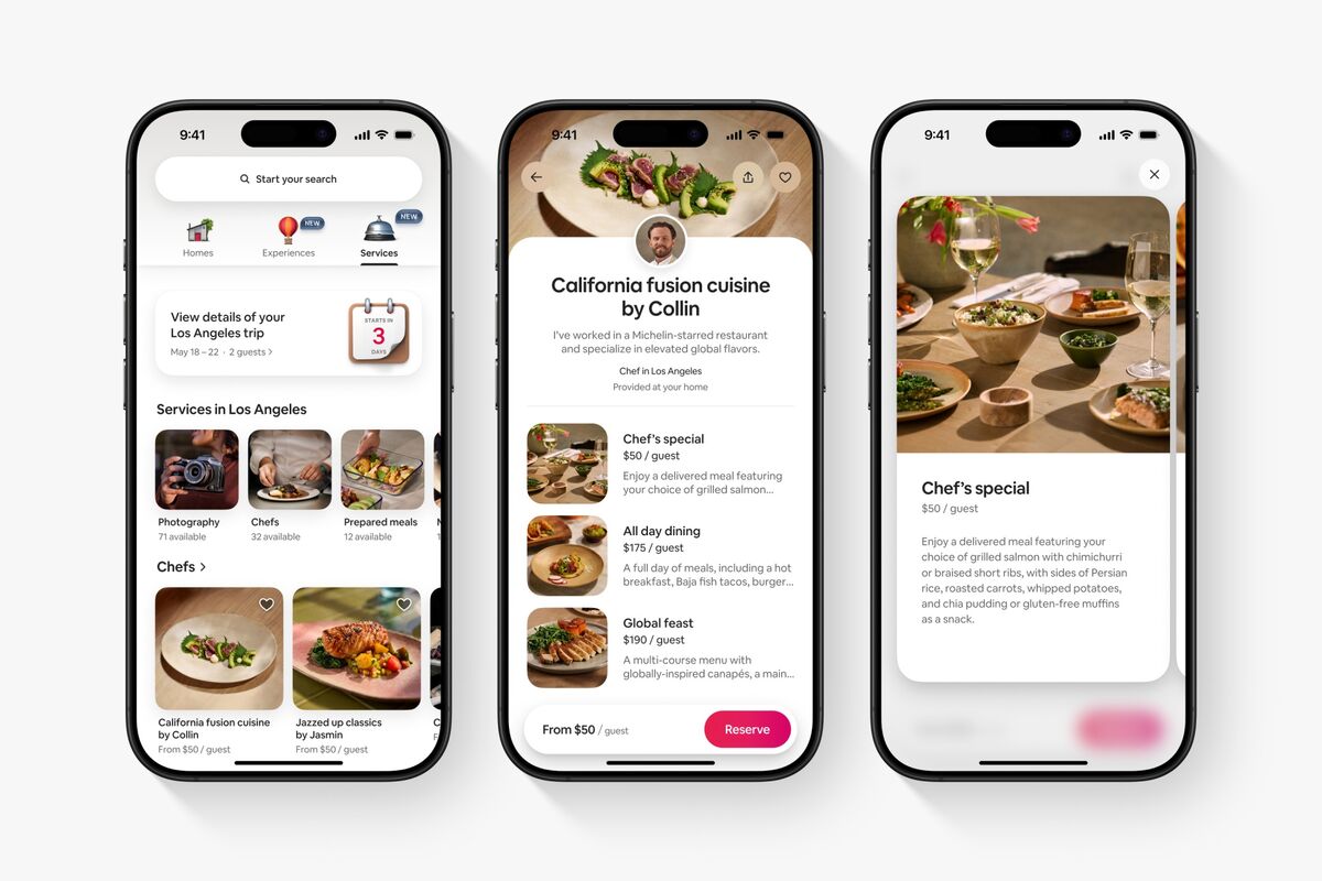 🟪"Airbnb si Trasforma: Nuova App per Offrire Servizi da Chef a Parrucchieri"