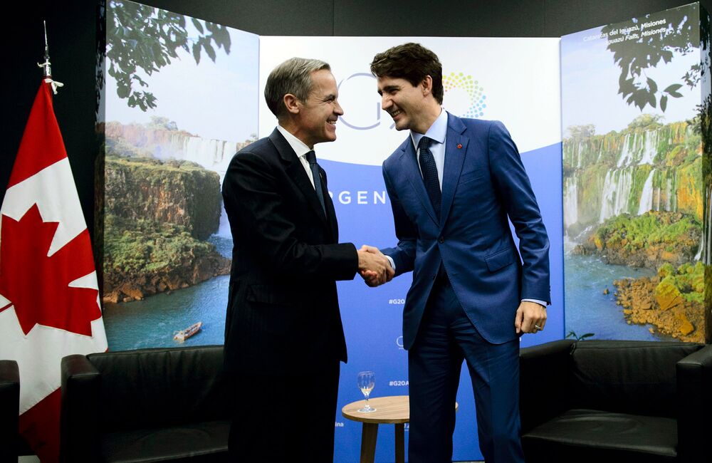 Mark Carney and Justin Trudeau