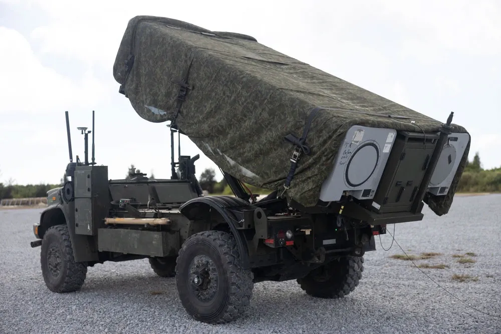 A US NMESIS anti-ship missile system.