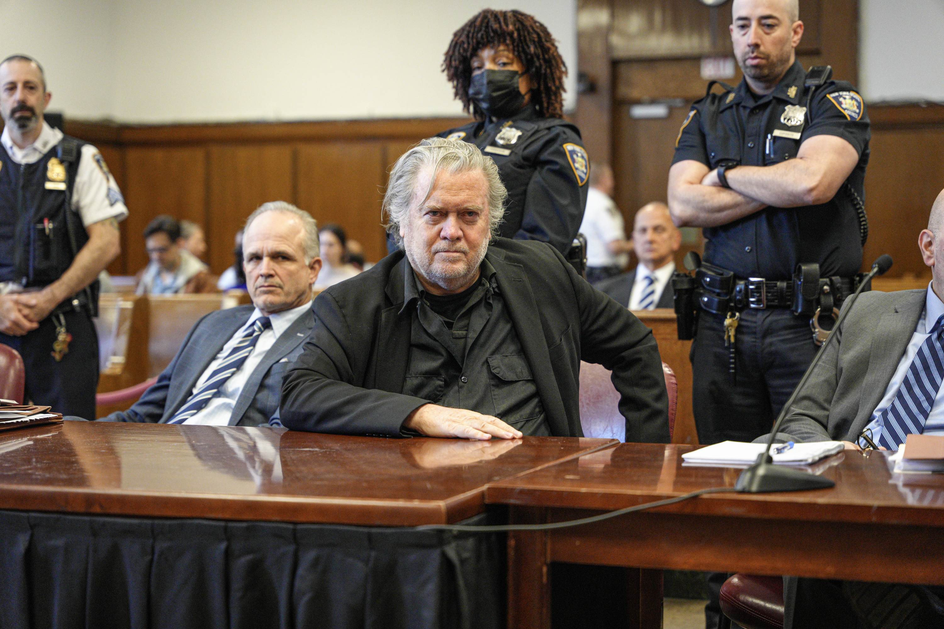 Steve Bannon at Manhattan State Supreme Court in New York,&nbsp;on&nbsp;May 25.