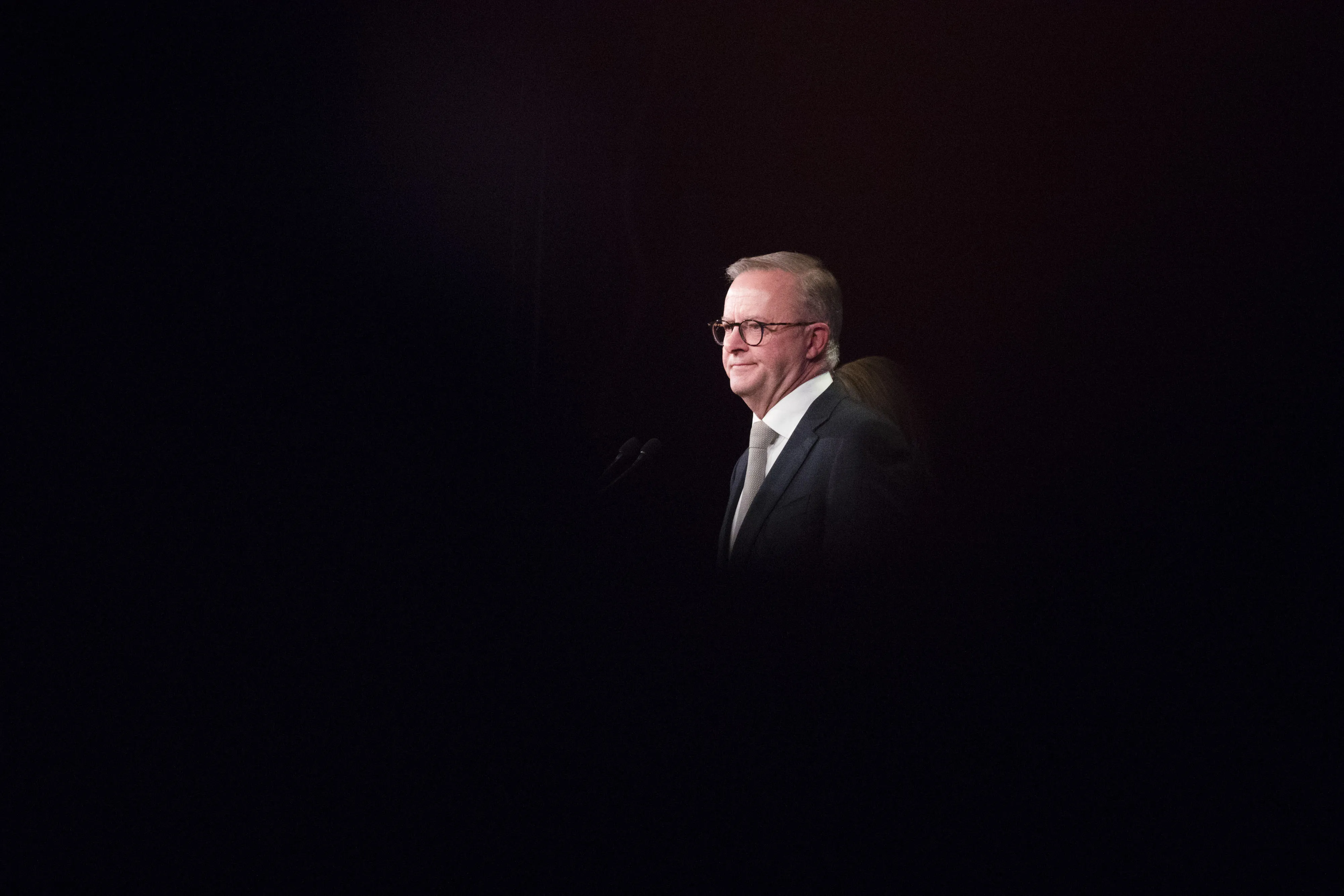 Anthony Albanese, on&nbsp;election night&nbsp;in Sydney, Australia, on Saturday, May 21, 2022.&nbsp;
