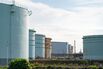 Oil Tanks at Japan's Keihin Industrial Complex