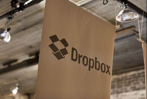 Dropbox Inc. signage is displayed at the Brooklyn Beta conference in the Brooklyn borough of New York.