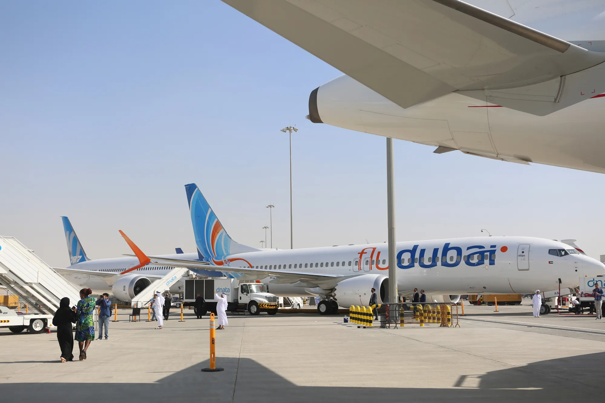 A Boeing Co. 737 MAX aircraft in Dubai.&nbsp;