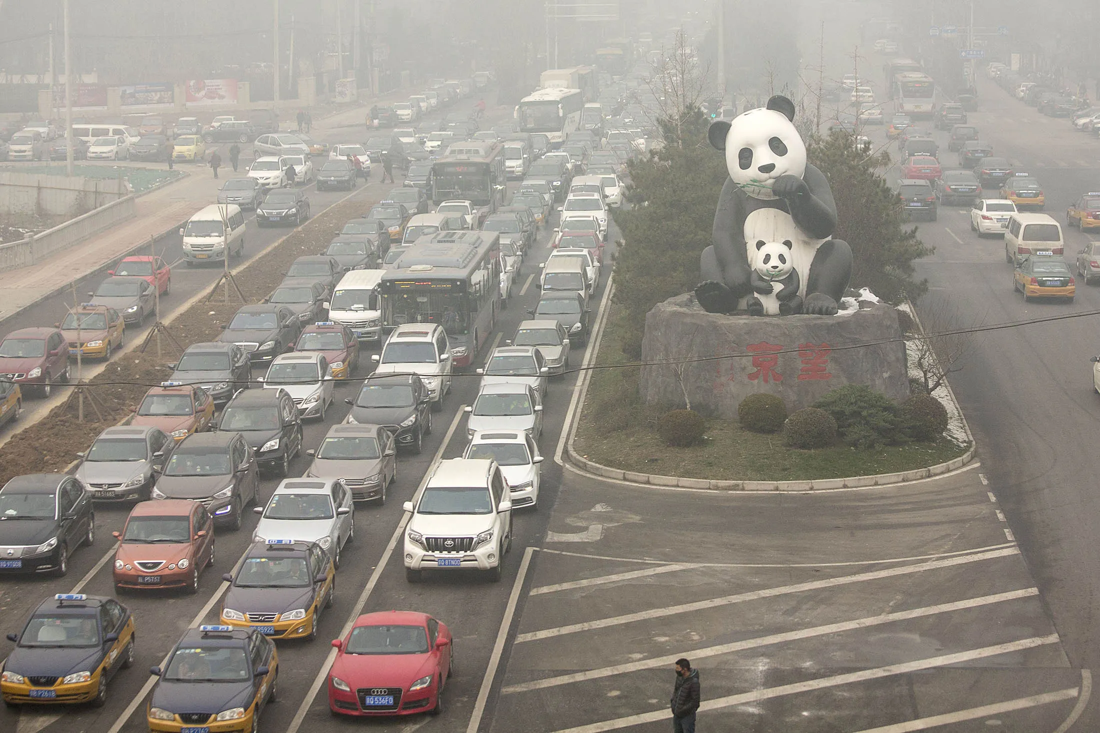 Beijing Raises Pollution Alert To Second-Highest Level As President Xi Jinping Travels To Paris For Climate Talks
