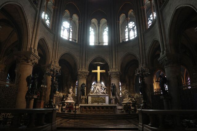 The altar of Notre-Dame before the fire