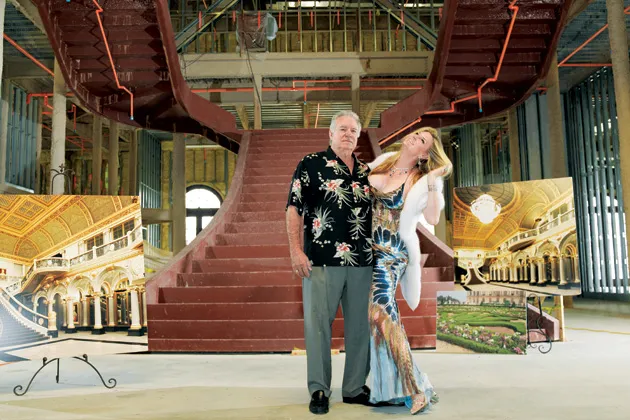 David and Jackie Siegel in their dream house, which is 60 percent complete