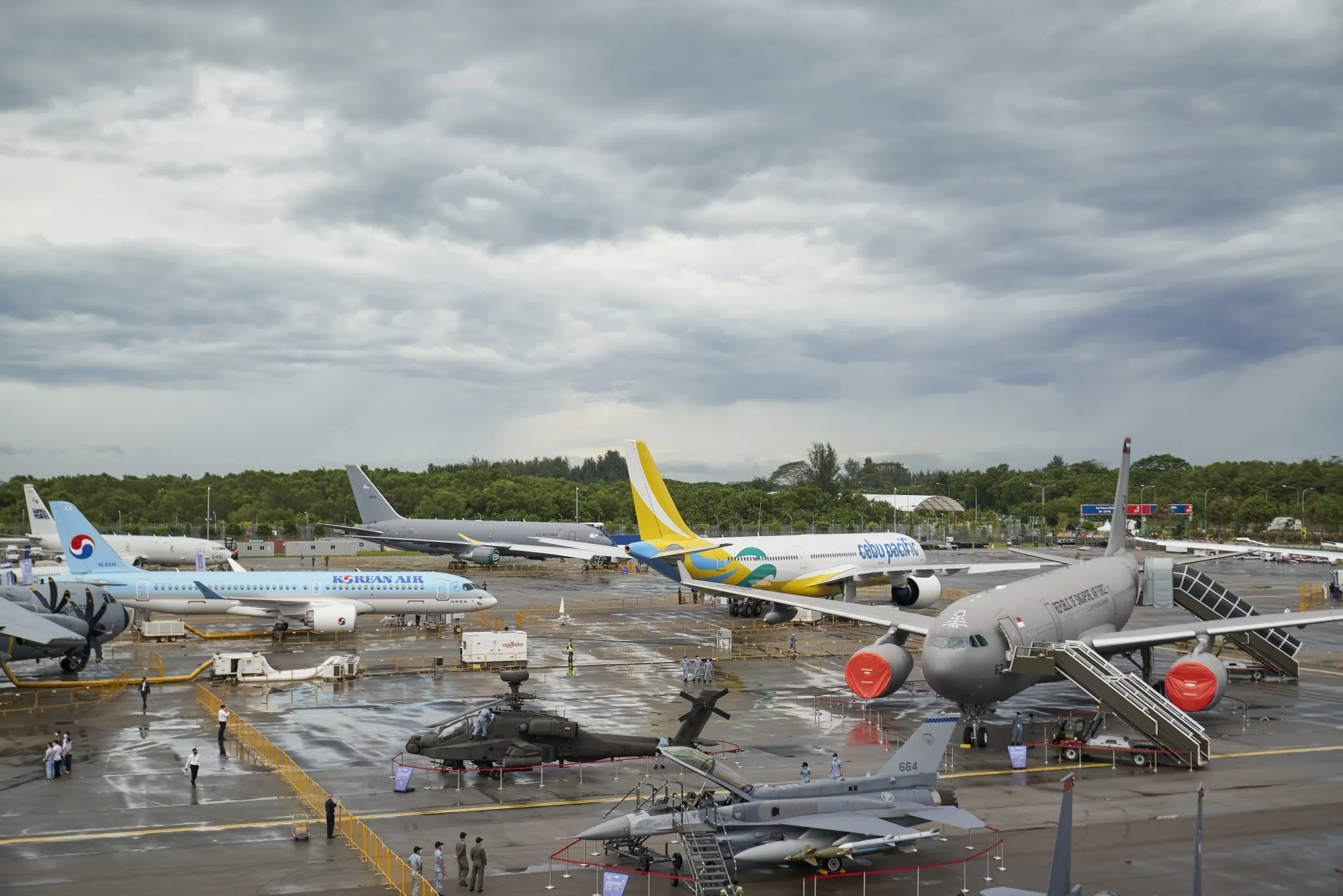The Singapore Airshow held at the Changi Exhibition Centre in February.
